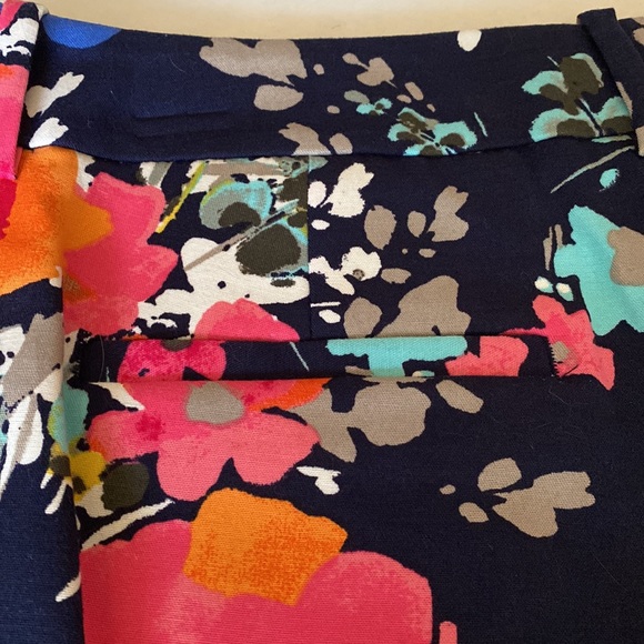 NWOT MERONA Floral Print Ankle Length Pants Size 10 - Picture 12 of 15